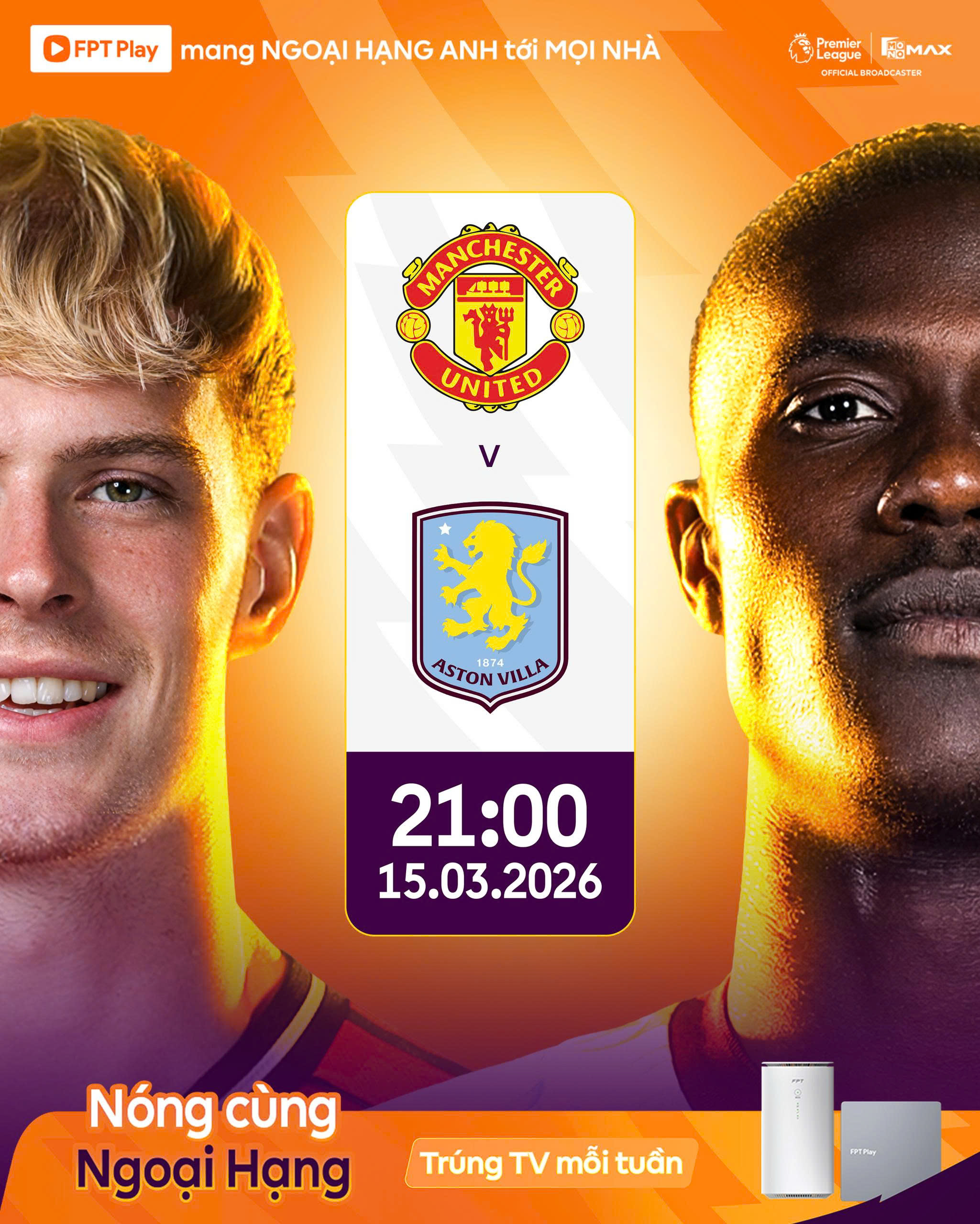 TÂM ĐIỂM ĐỐI ĐẦU NGOẠI HẠNG – MANCHESTER UNITED VS ASTON VILLA!