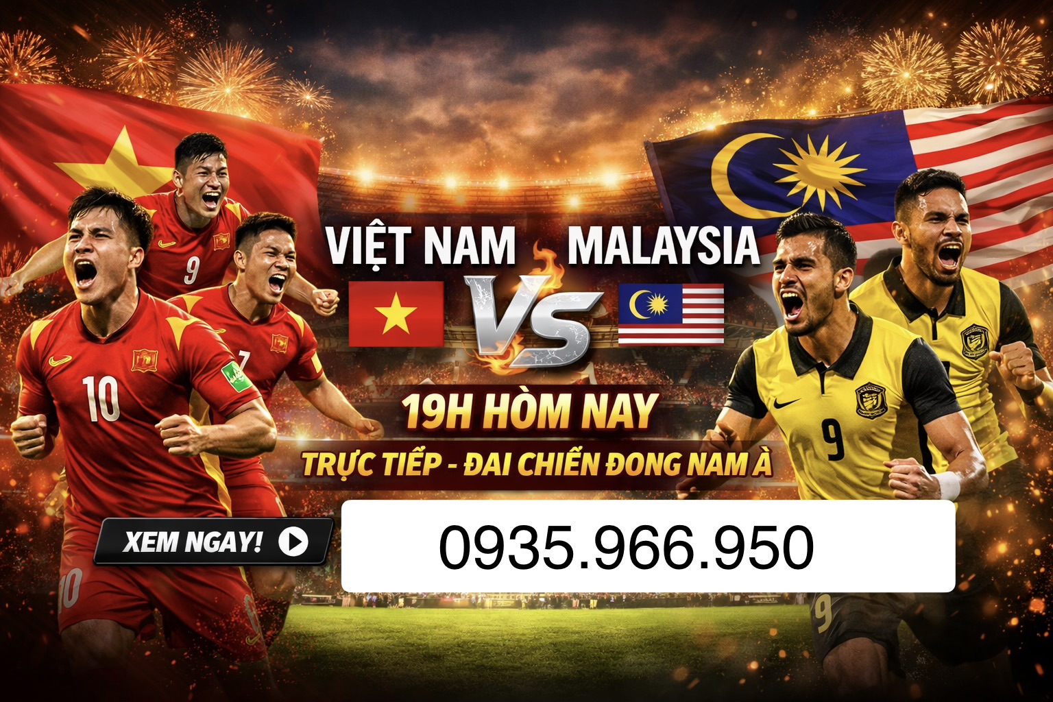 Viá»‡t Nam vs Malaysia 19h hÃ´m nay â€“ Trá»±c tiáº¿p 31/3