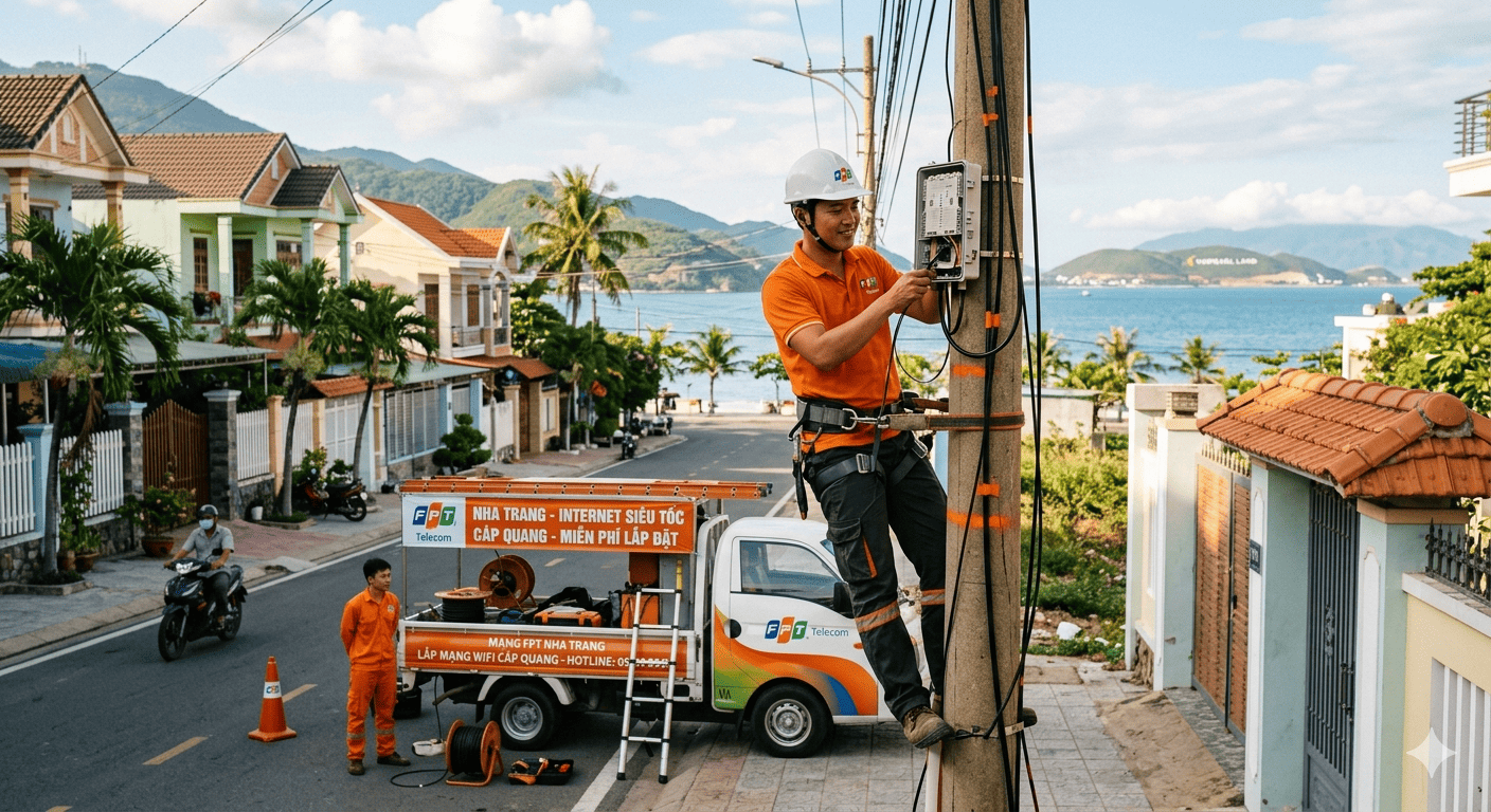 Lắp Mạng FPT Nha Trang - Mạng Nhanh Mạnh Giá Rẻ