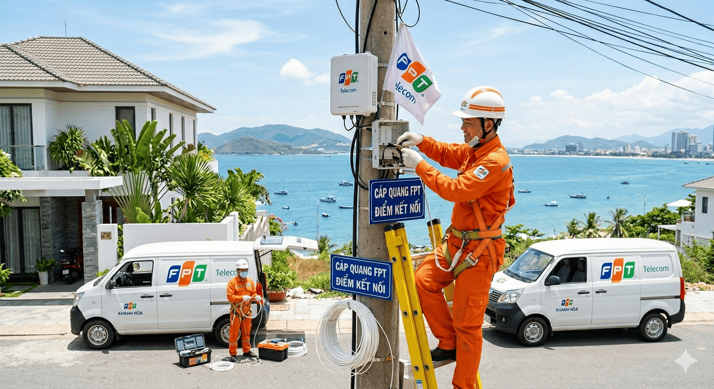 Lắp Mạng FPT tại Khánh Hòa - Mạnh Nhanh Ổn Định